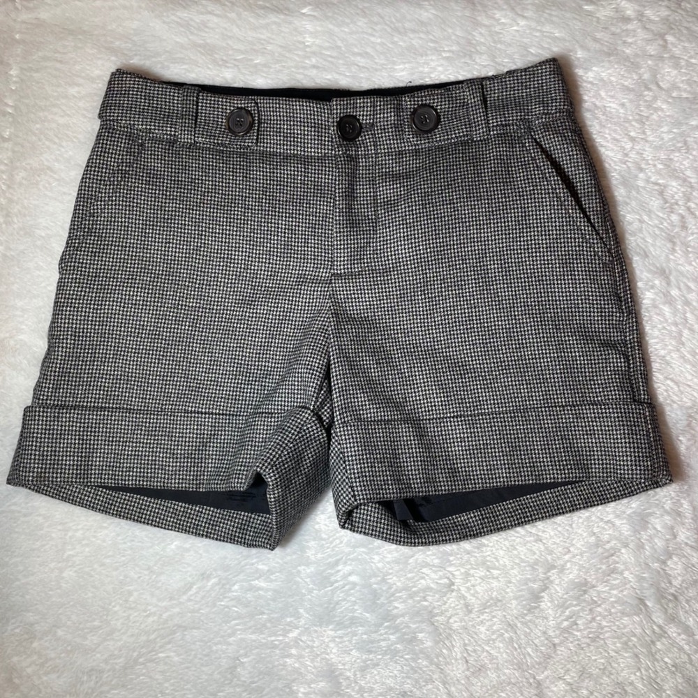 Banana Republic Martin Fit Houndstooth Wool Shorts 10 Dark Academia Baddie Girl